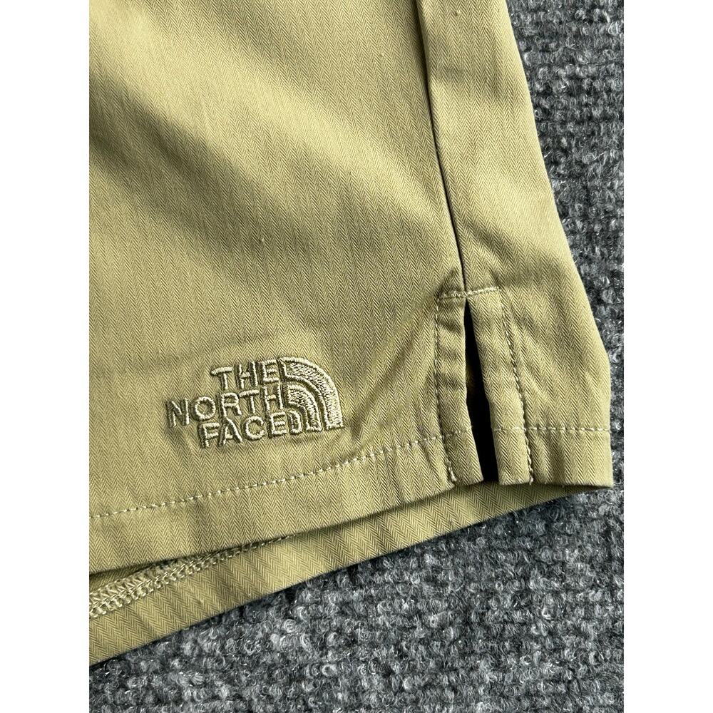 The North Face Women's Khaki Hiking Athletic Shorts Size Small Drawstring - Picture 4 of 6